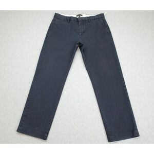 Banana Republic Pants Mens 33 x 30 Navy Blue Emerson Chino Flat Front Straight